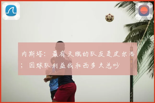 内斯塔：最有天赋的队友是皮尔洛；因球队利益我和西多夫总吵