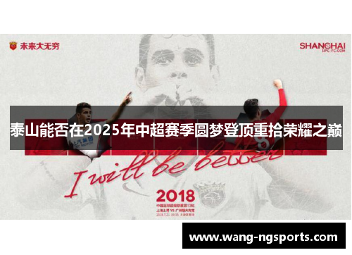 泰山能否在2025年中超赛季圆梦登顶重拾荣耀之巅